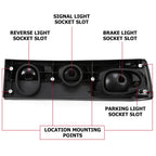 Smoked Tail Lights for Ford Mustang (1987–1993) w/Bulbs DOT/SAE