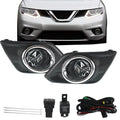 Fog Lights Lamps Kit with Switch & Wiring for Nissan Rogue (2014–2016)