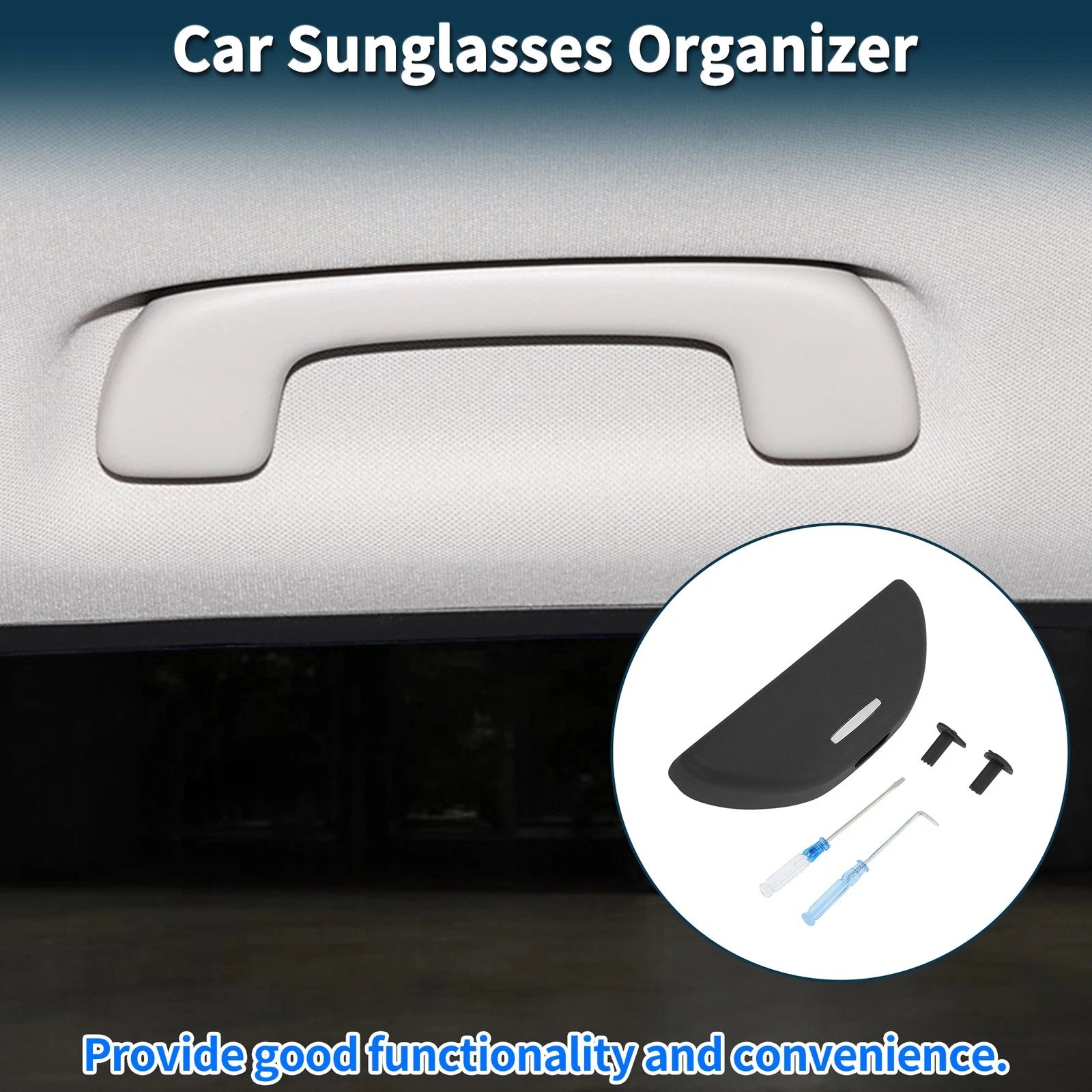 Sunglasses Case for Volkswagen Touran (2003–2015) Eyeglasses Holder Black