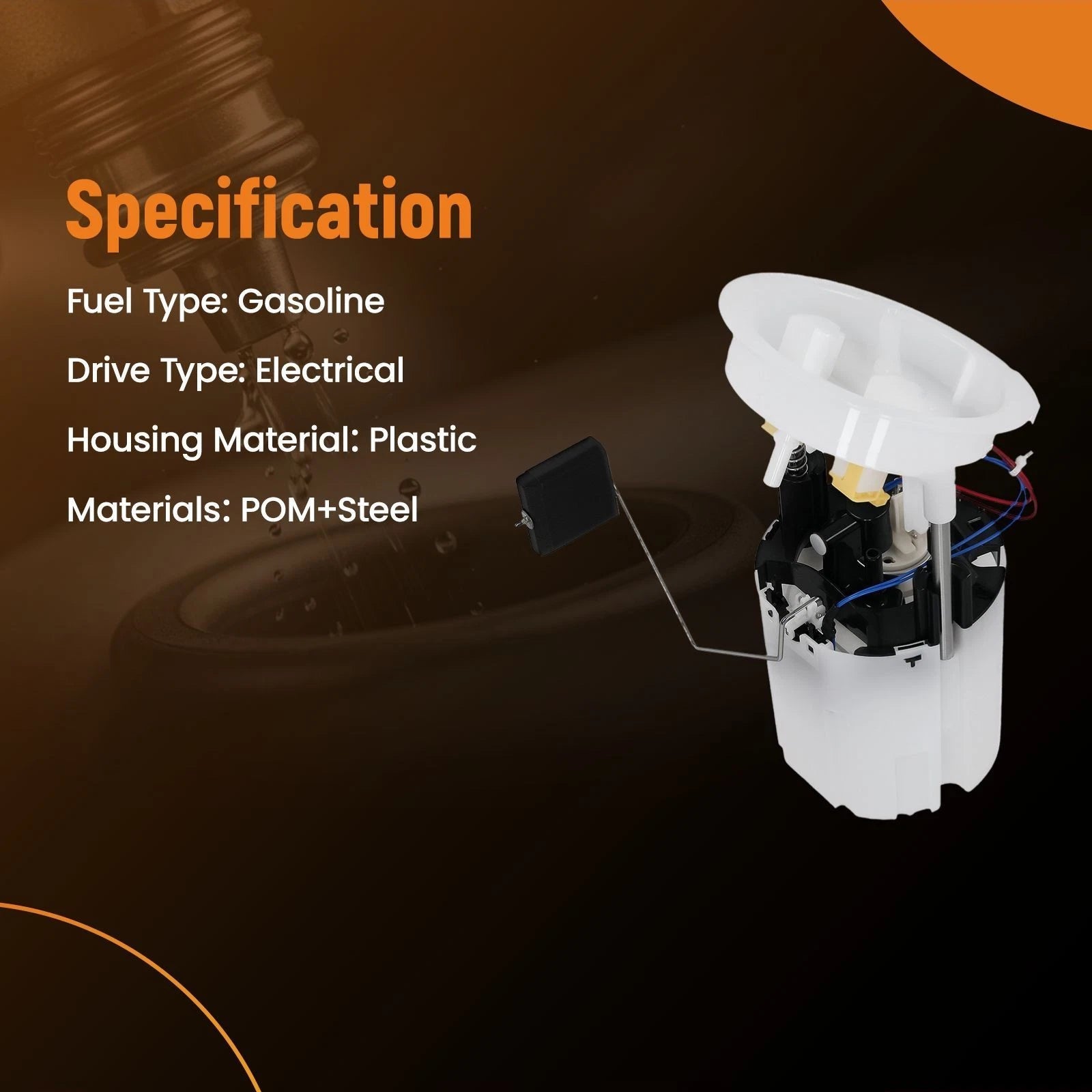 Electric Fuel Pump Assembly for BMW 320i 323i 325i 330i E90 (2004–2008) 7163297