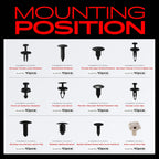 280Pcs U-Nut Door Lock Rod Clips for Chevy Express GMC