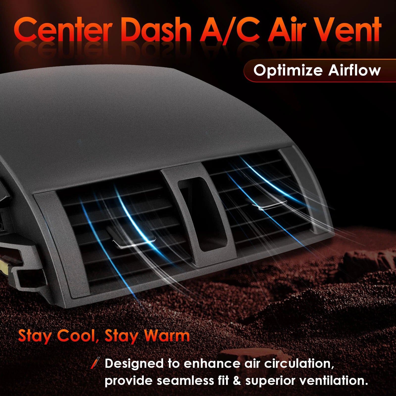 Center Dash A/C Air Vent Trim Panel Cover for Toyota RAV4 (2006–2012) 55670-42060-B0
