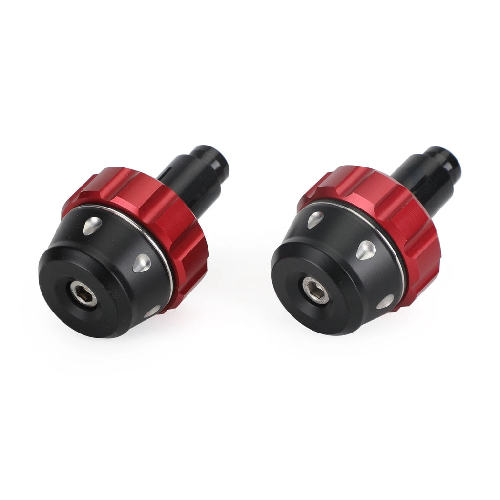 Handlebar Ends for Universal Fit Motorcycles (22mm) - Red Bar End Weights