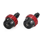 Handlebar Ends for Universal Fit Motorcycles (22mm) - Red Bar End Weights