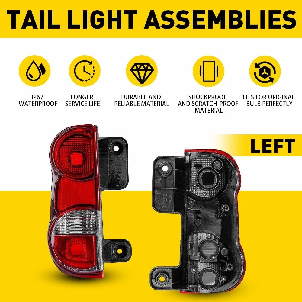 Left Right Tail Light Rear Lamp Red Lens for Nissan NV200 (2013–2018)