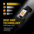 2X AUXITO 7443 7440 7444 Amber LED Turn Signal Bulbs for Chevy H
