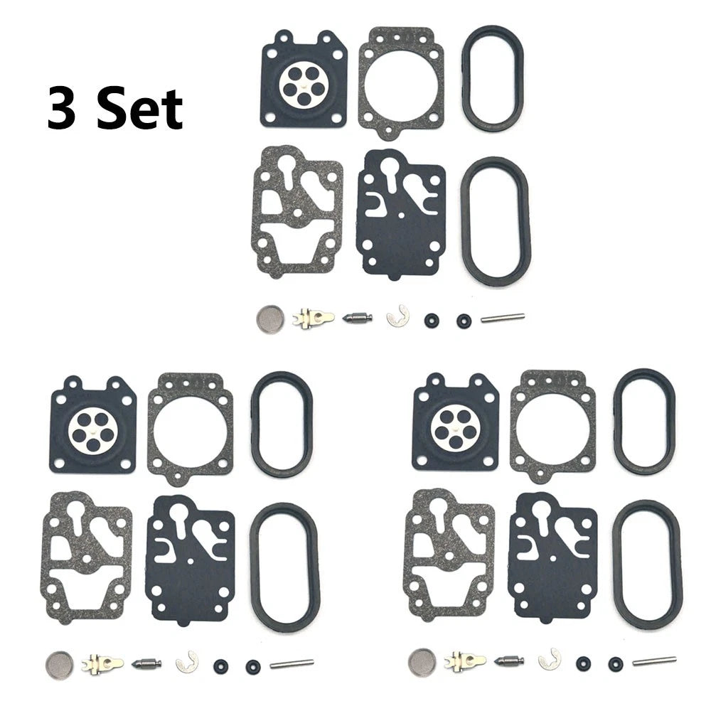 3X Carburetor Gasket Kit for Husqvarna 130BT (K20-WYA)