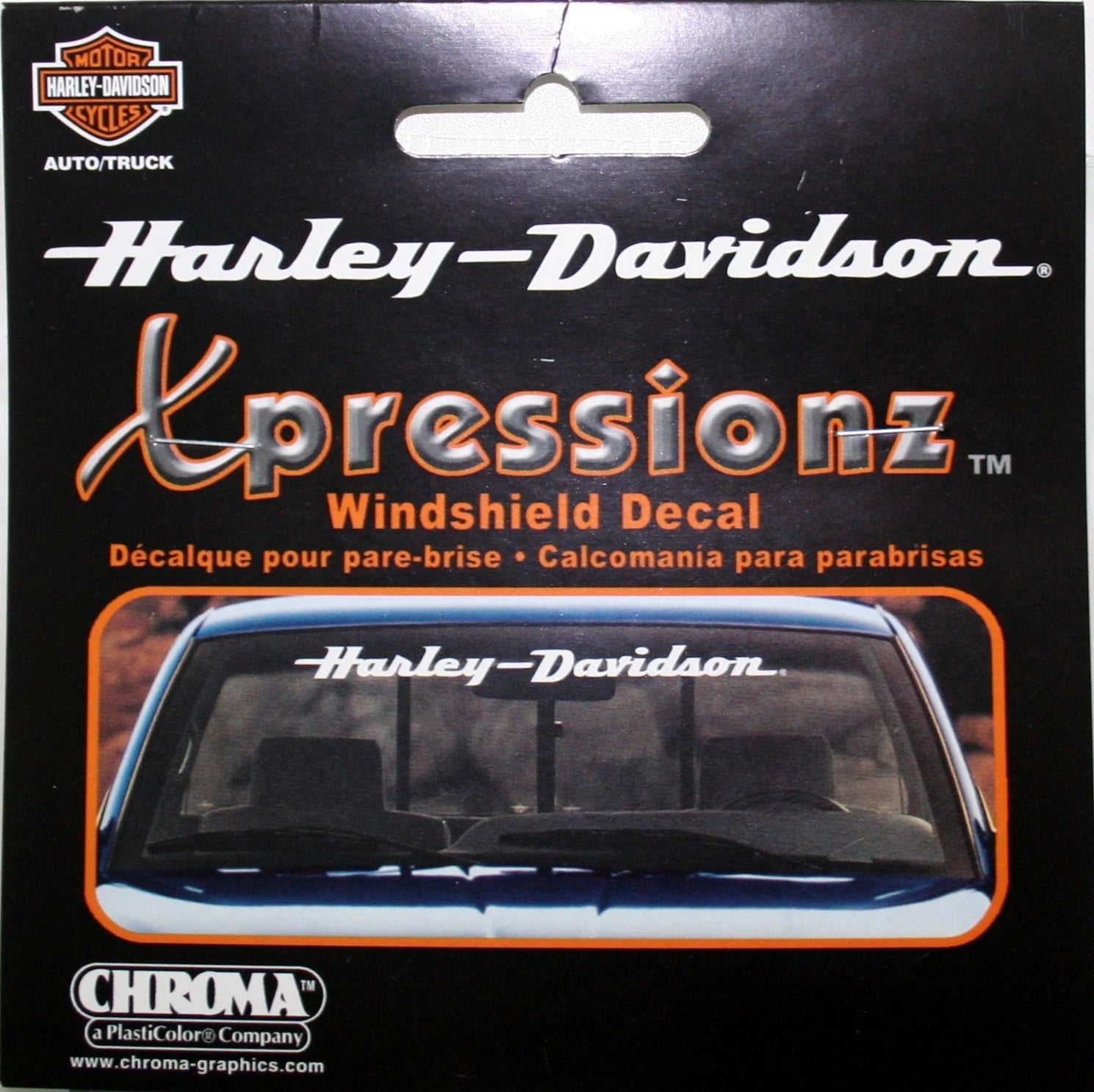 Front Window Decal Sticker for Harley Davidson Motorcycle (All Years)