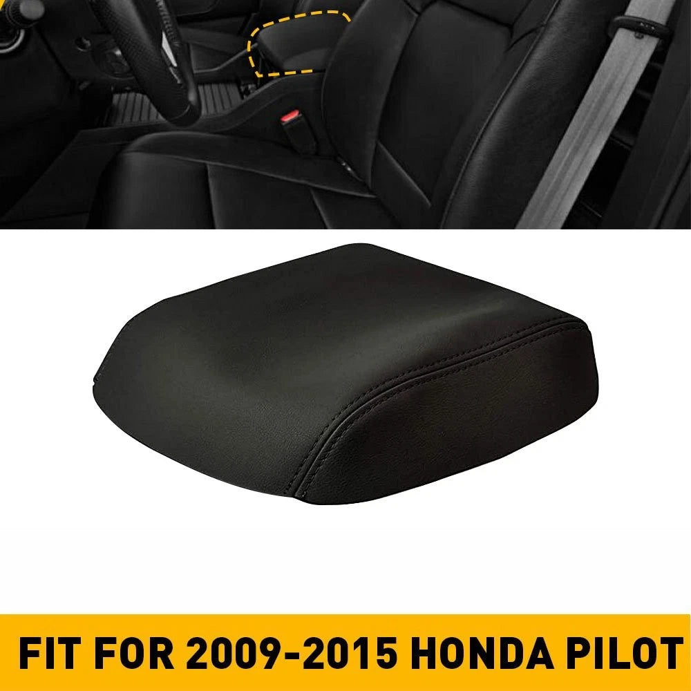 Armrest Cover for Honda Pilot (2009–2015) - Black Microfiber