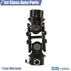 3/4" DD x 3/4" Round Black Coated Double Steering U Joint Coupler