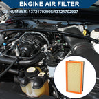 Car Engine Air Filter No. 13721702908 for BMW X5 3.0i (2001–2006)