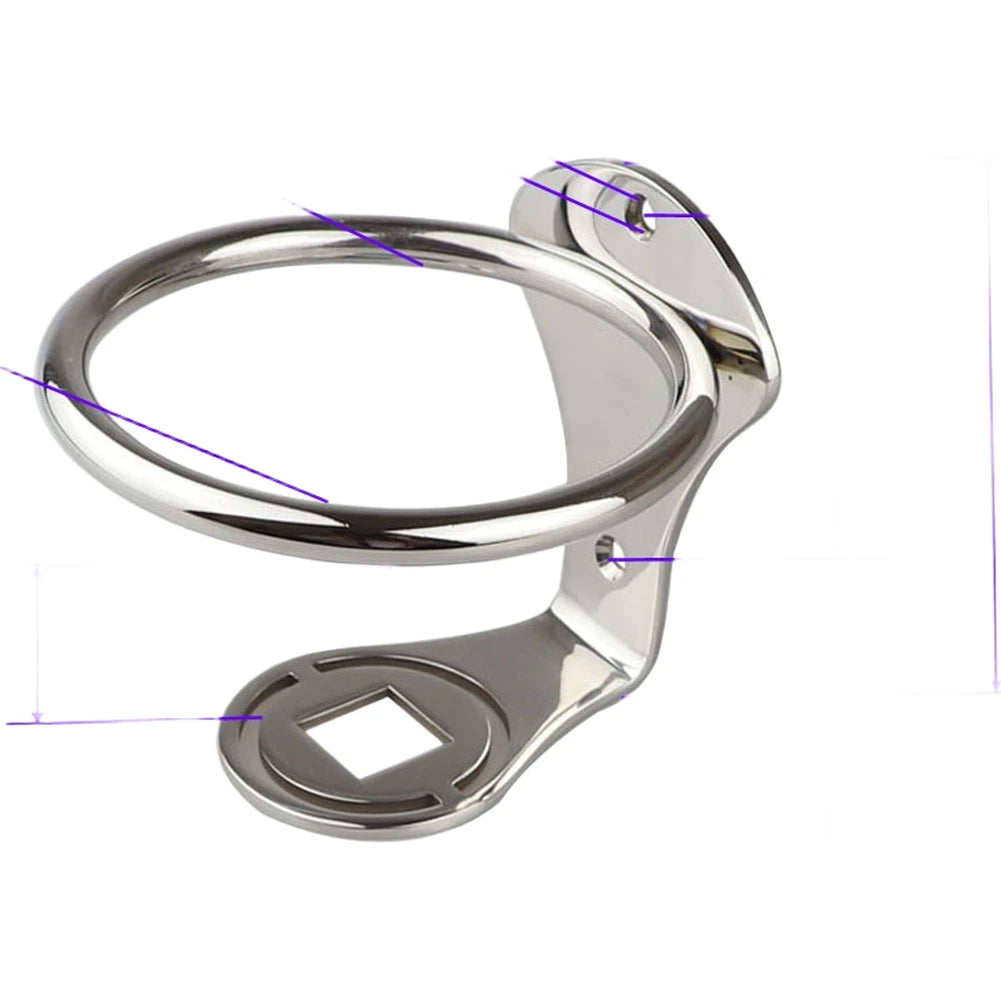 Cup Holder for RV Yacht Camper Boat (304 SS Mirror Polished)