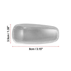 Pair Front Side Marker Light Lens Cover for Dodge Sprinter 2500 3500 (2007–2018) 5124431AA