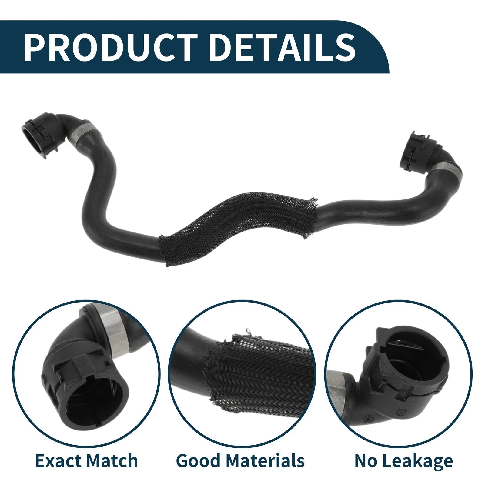 Radiator Hose for BMW 3 Series (2020–2024) No. 17128654833 Rubber