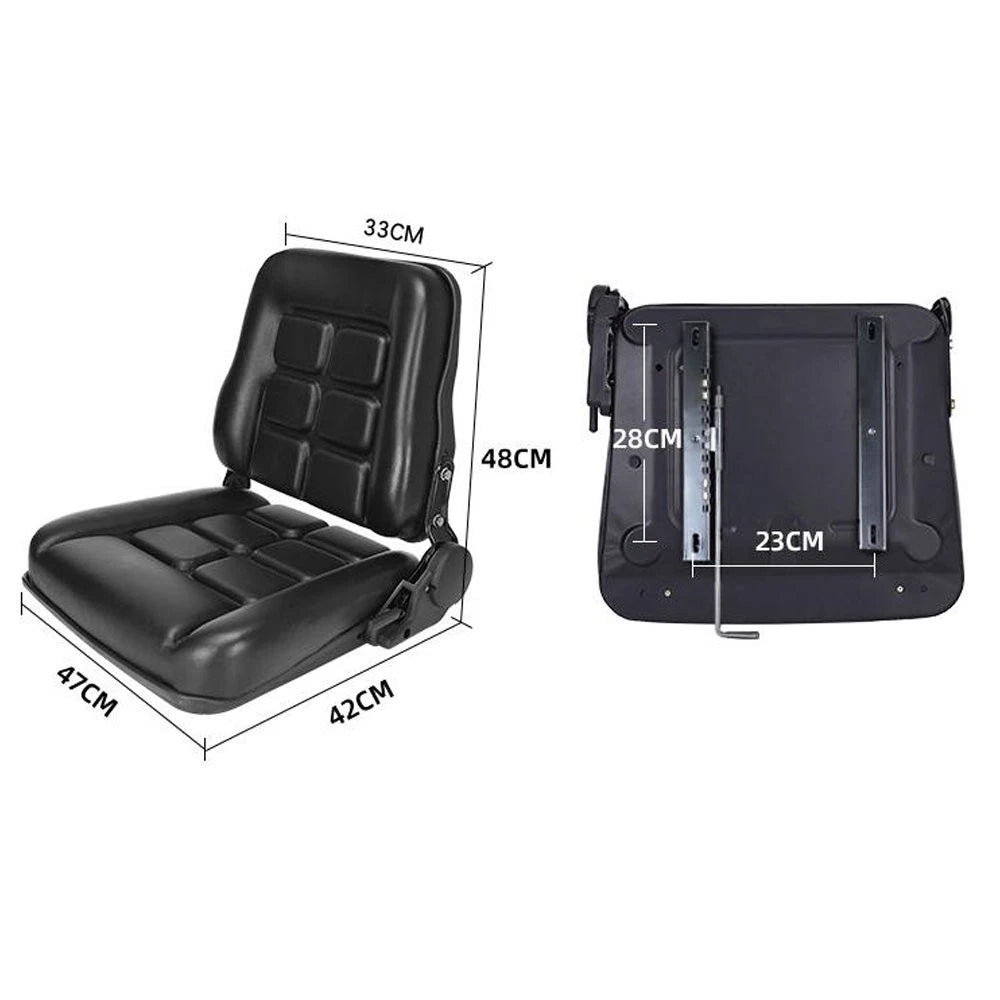 Adjustable Forklift Seat for Tractor Excavator Skid Loader (Universal)