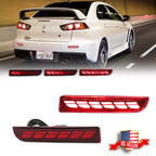 LED Rear Bumper Reflector for Mitsubishi Lancer Evo Outlander 