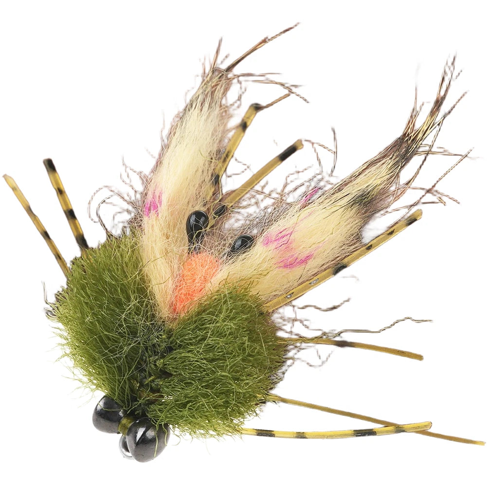 Olive Green Crab Pattern Fly Lure 4.5cm for Saltwater (Bonefish)