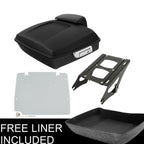Matt Chopped Trunk Backrest Plate for Harley Touring Road Glide (2014–2025)