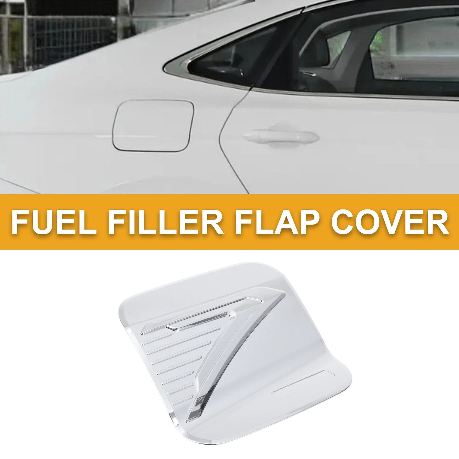 Fuel Tank Door Cap for Toyota Sienna (2022–2025) Chrome Silver Tone