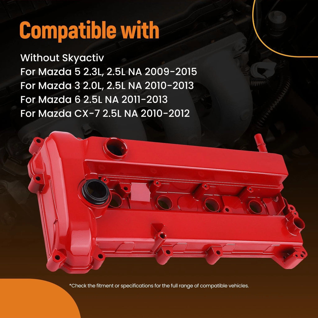 Aluminum Valve Cover for Mazda 3 5 6 2.0L 2.3L 2.5L (2009–2015) L502-10-210D