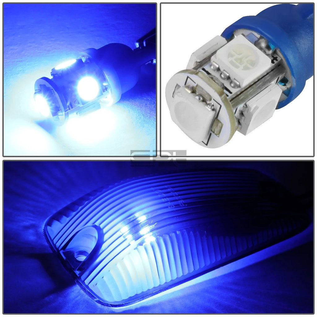5 Pcs Smoked Housing Blue LED Cab Roof Running Light for Chevy GMC C/K (1988–2002)