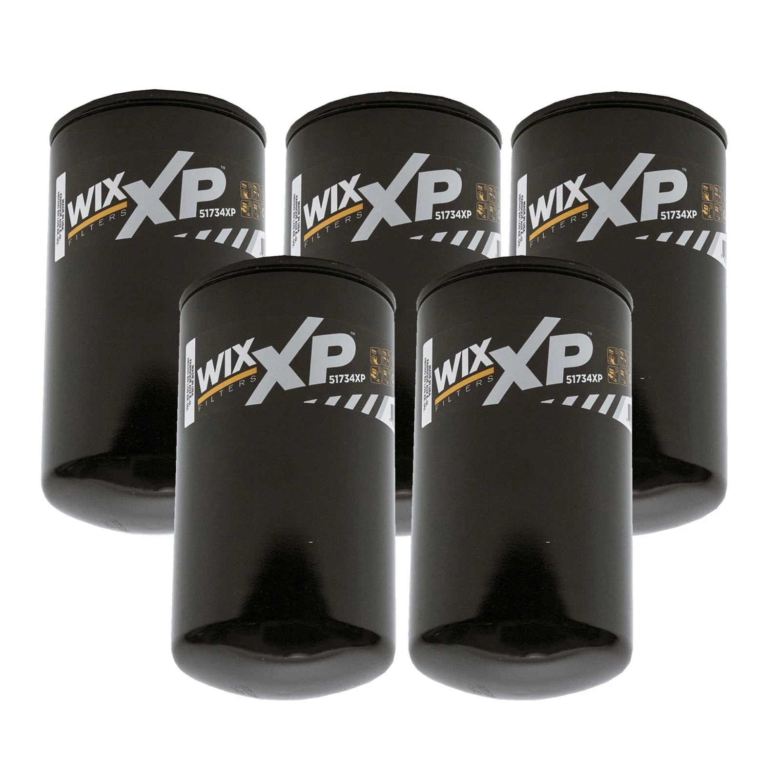 Set of 5 Wix XP Engine Oil Filters for Ford 7.3L V8 Turbo Diesel