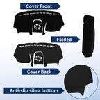 Dash Cover for Ford EcoSport (2018–2022) Polyester Black Set of 1