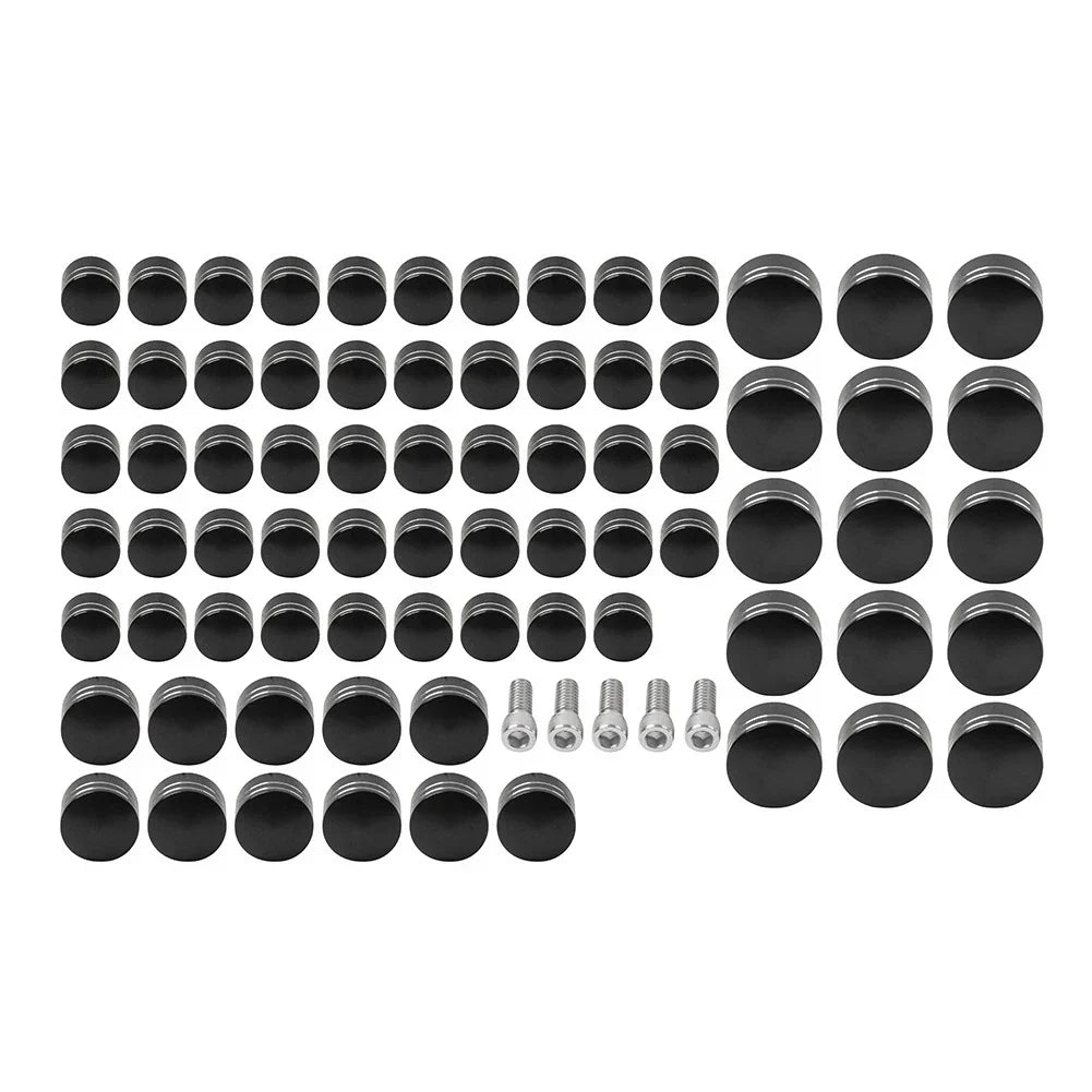 75X CNC Engine Bolt Topper Caps for Harley Touring Road Street Glide (2009-2023)