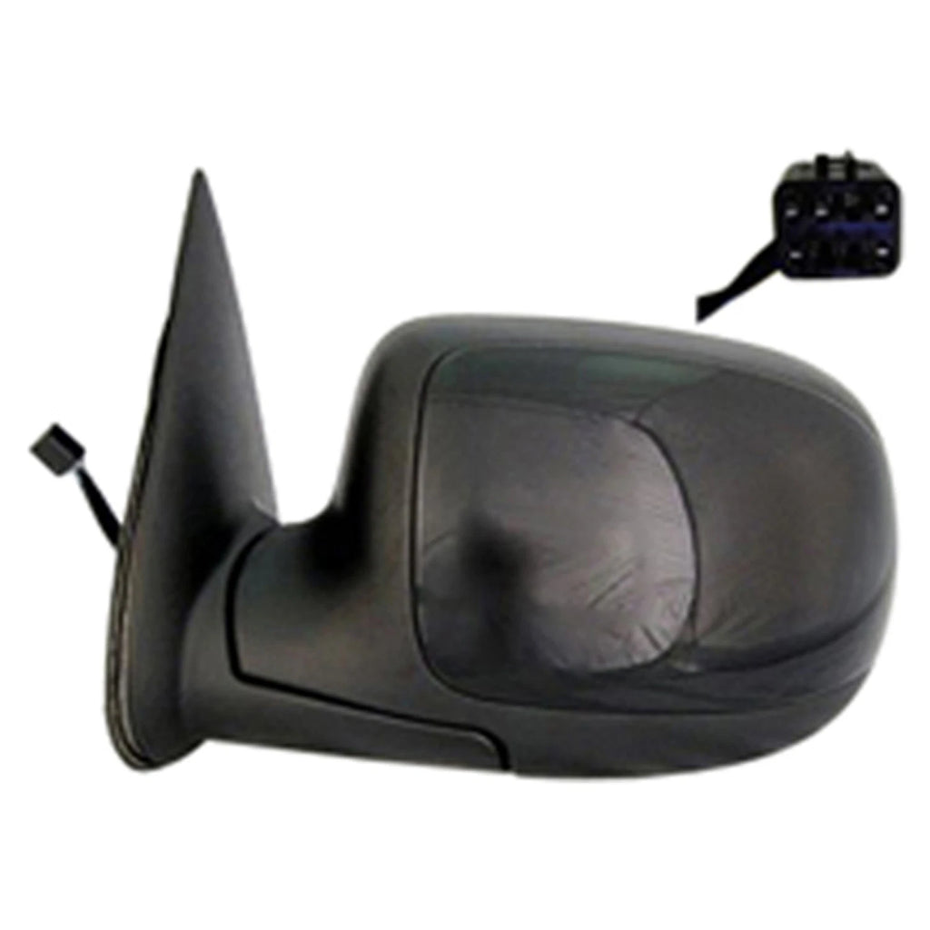 Replacement Ready to Paint Driver Side Power Door Mirror w/Heated Glass