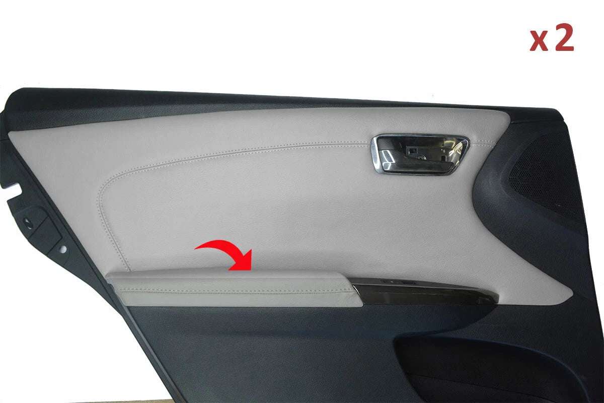 Rear Door Panel Armrest Cover for Toyota Avalon (2013–2018) - Gray Leather