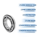 Deep Groove Ball Bearing 6213NR for Scooter Skateboard (P0 65x120x23mm)