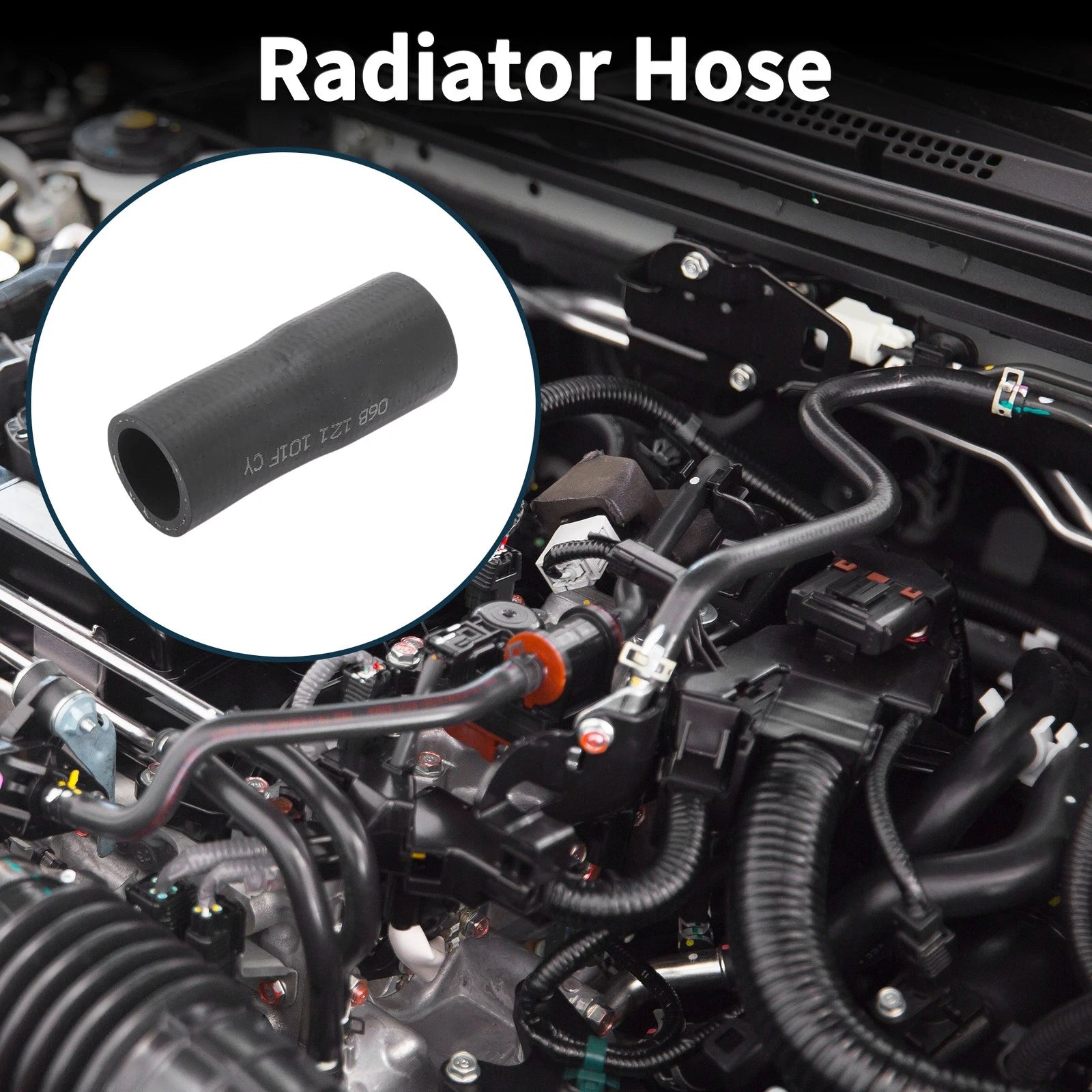 Radiator Hose Coolant Tube for Volkswagen Passat B5 (2006–2012) Rubber Black