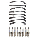 Set of 8 Pro Ignition Wires for Chevy Cadillac - Iridium Spark Plugs