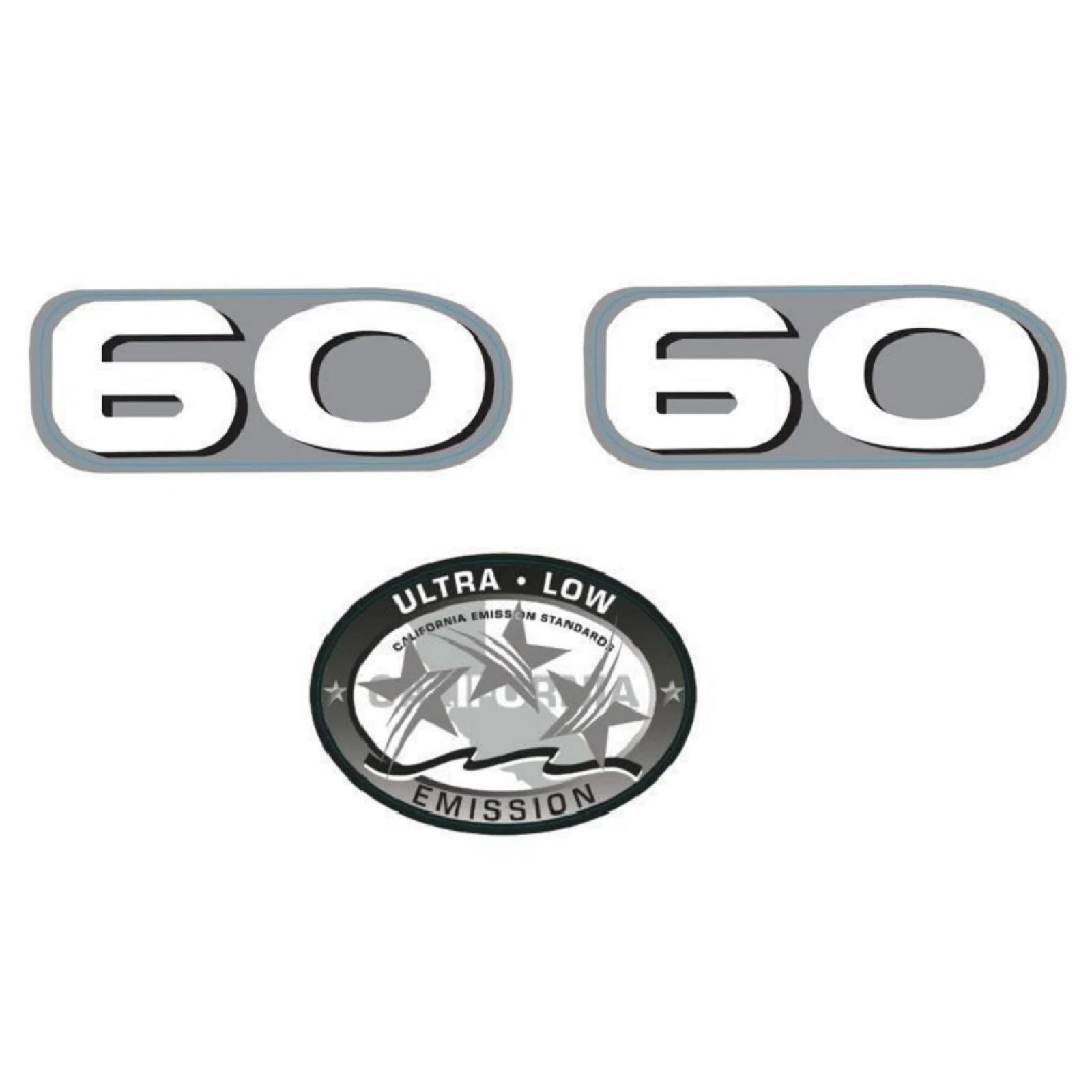 60 HP Horsepower Label Decal for Yamaha Outboard Engine Cover