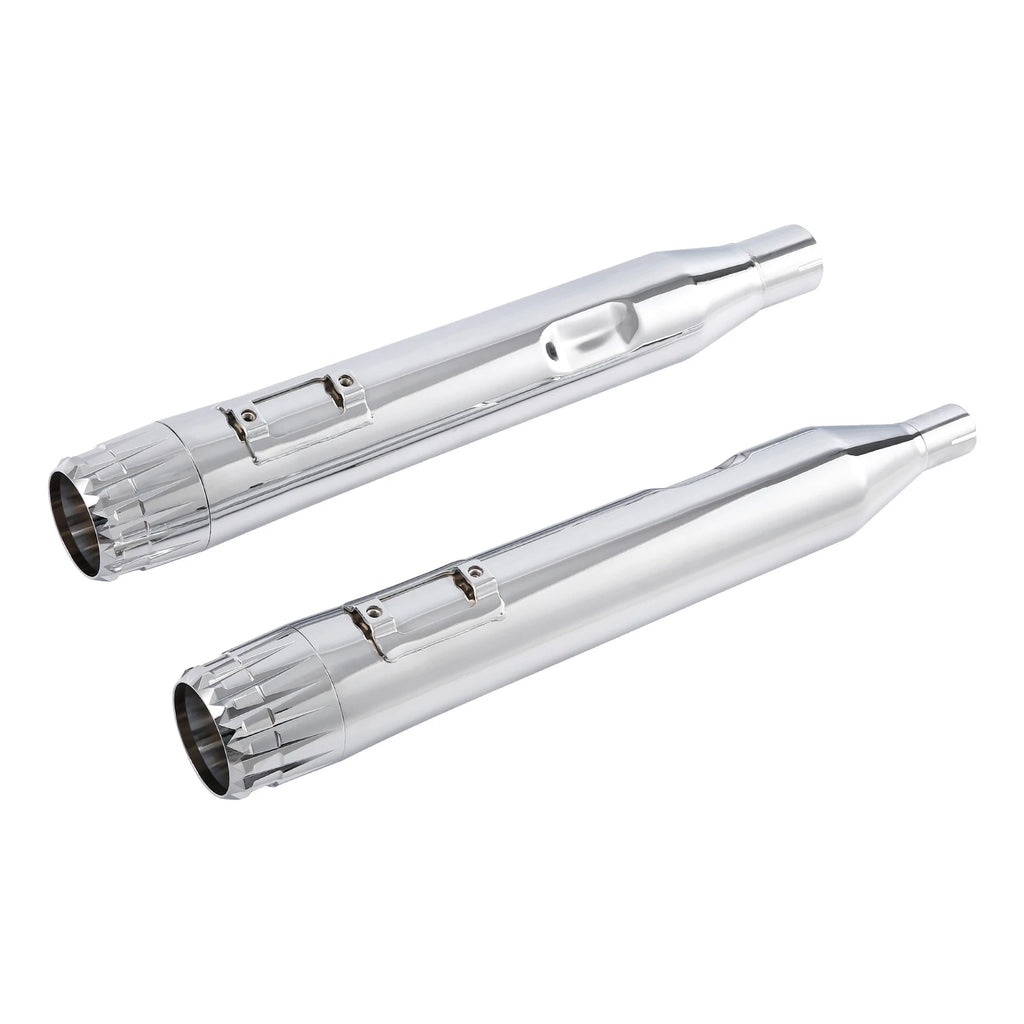 4" Slip-On Straight Mufflers Exhaust Pipe for Harley Electra Glide (2017–2025)