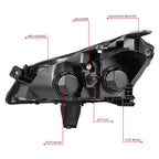 Right Side Chrome Housing Headlight Lamp for Chevrolet Traverse (2009–2012)