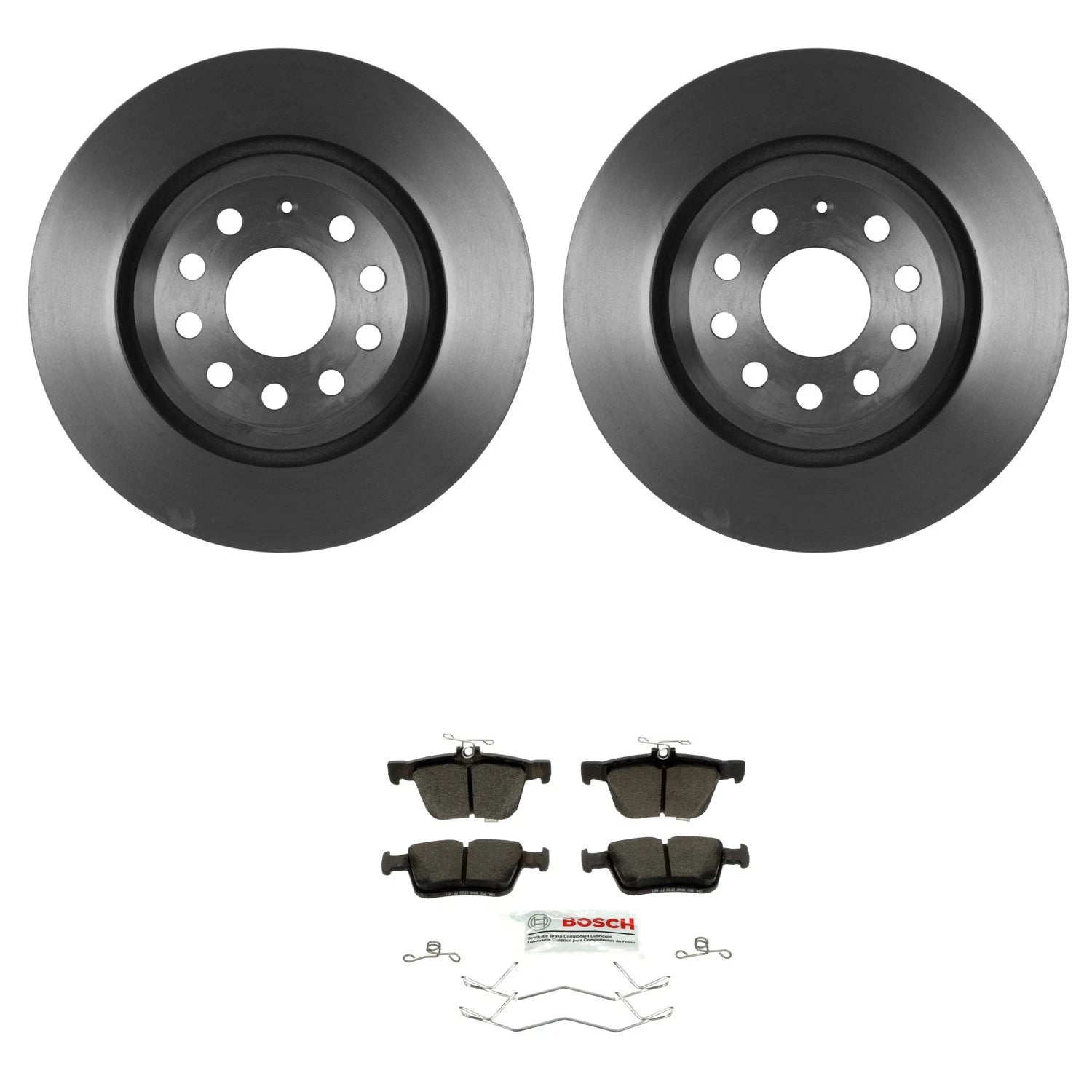 Bosch Quietcast Brake Pad & Rotor Kit for Audi Q3 RS3 TTS, VW Golf (2015–2023)
