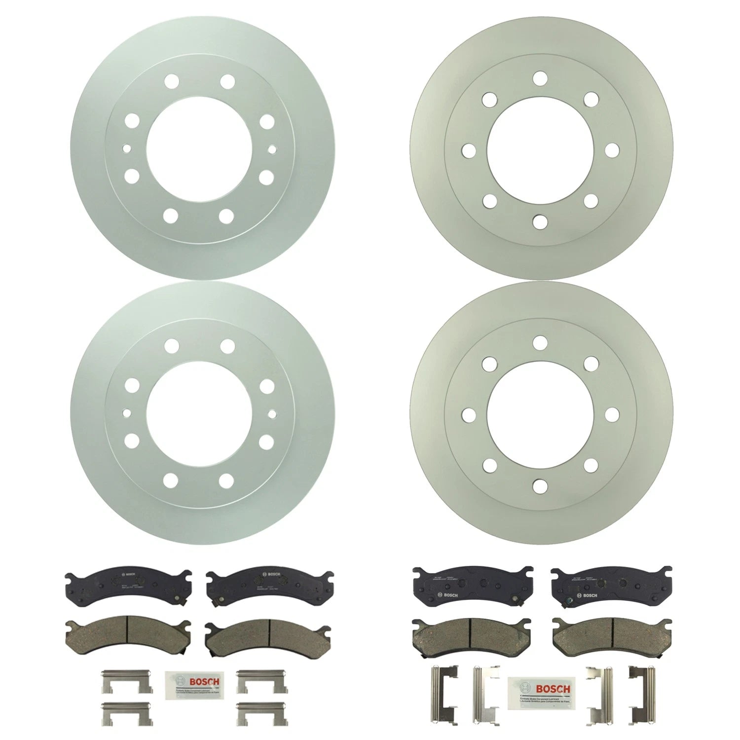 Bosch Quietcast Brake Pad Kit & Rotors for Avalanche 2500 (2001–2006)