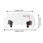 Adjustable Windshield for BMW Kawasaki Motorbike