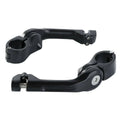 32mm Matte Adjustable Highway Long Angled Foot Pegs for Harley Touring (2009-2023)
