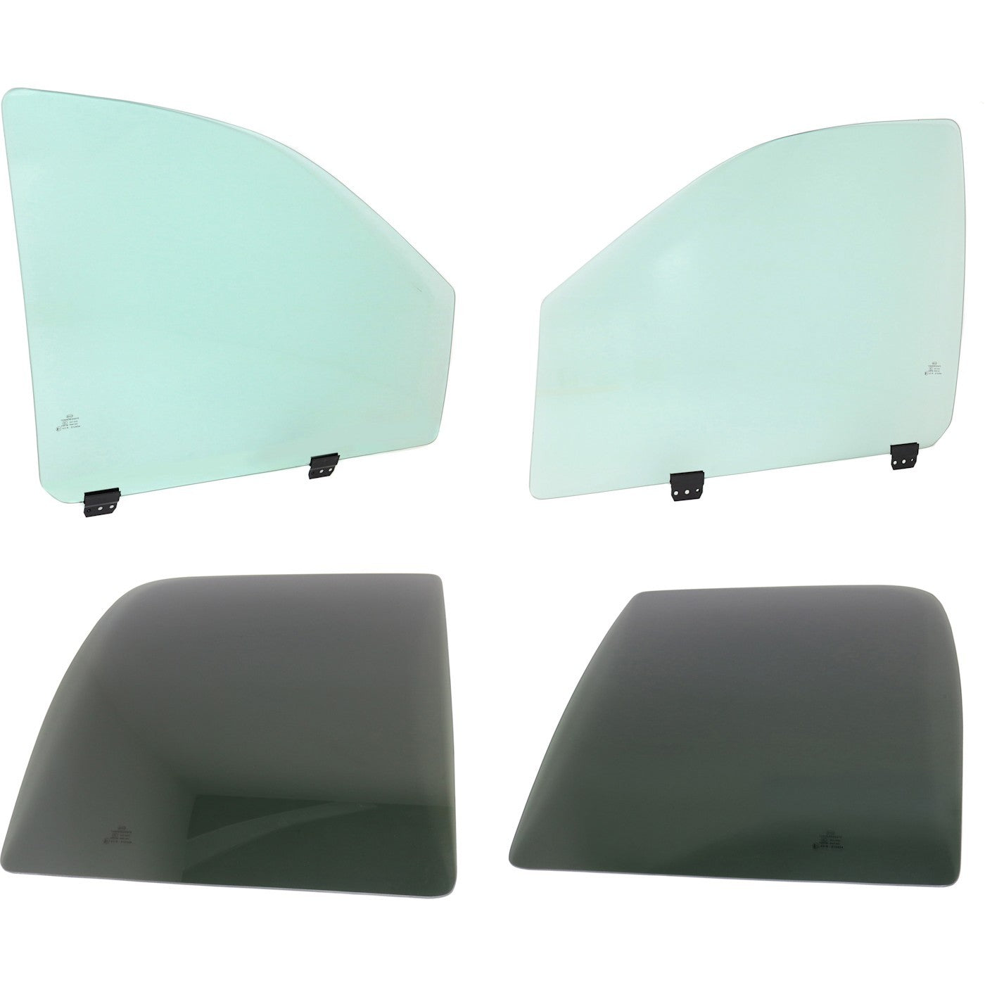 Set of 4 Door Glasses for Ram Truck 2500 3500