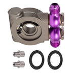 AN10 Oil Filter Sandwich Mount M20x1.5 3/4-16 for Temperature Control