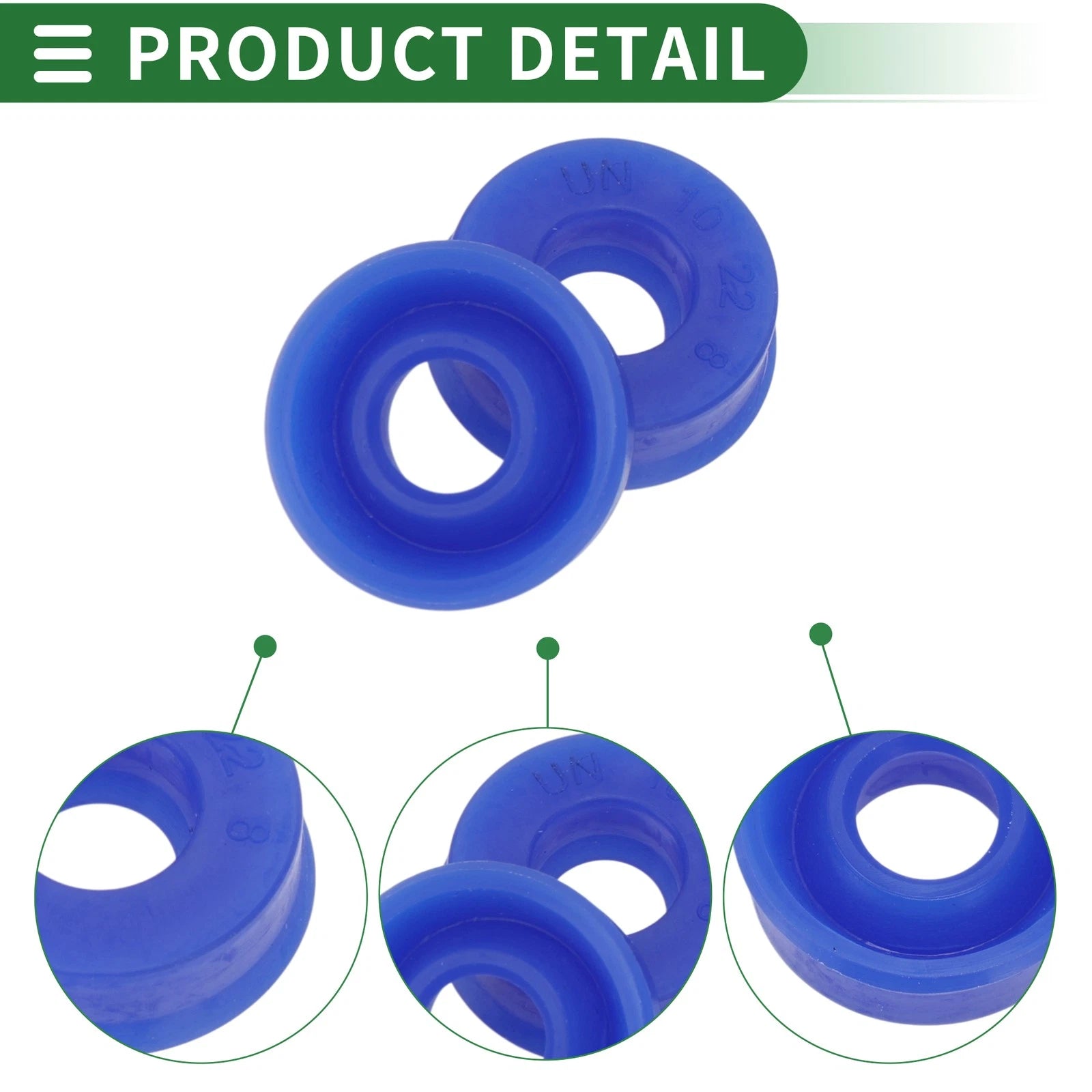 Set of 10 Oil Seal Rotary Shaft Seal 10x22x8mm High Pressure Blue
