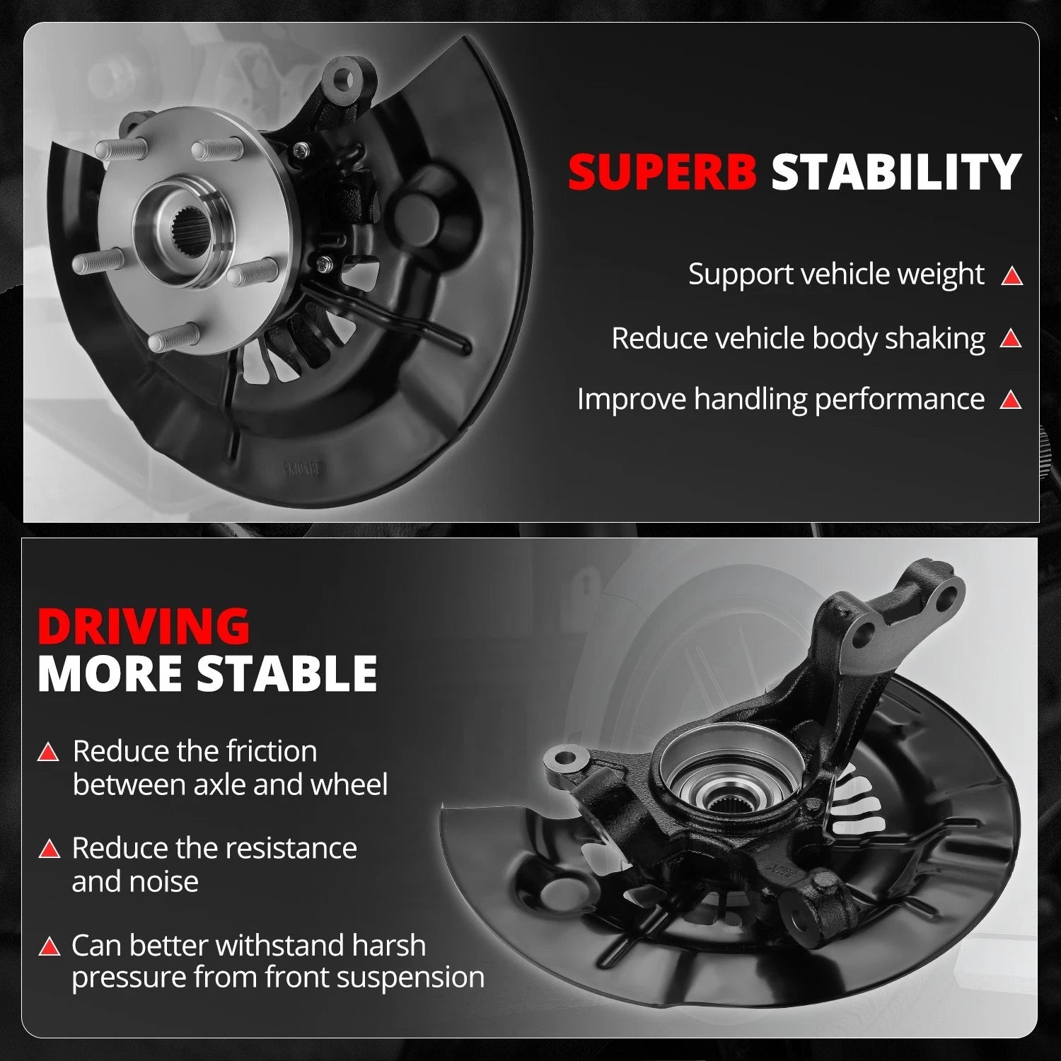 Front Passenger Right Loaded Wheel Bearing Hub Knuckle for Toyota Camry (2012–2017)
