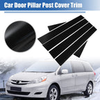 Glossy Black Door Window Pillar Post Covers for Toyota Sienna (2004–2010) 723115420920