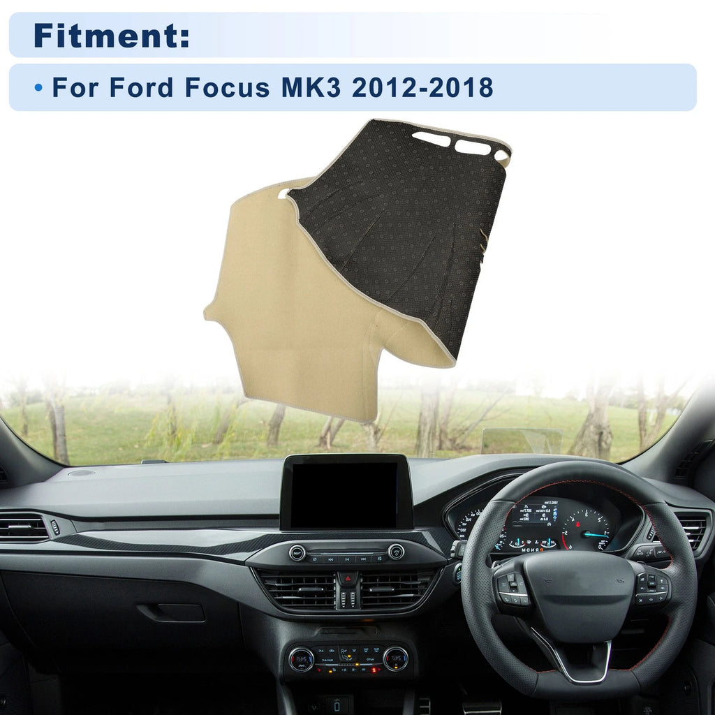 Dash Cover for Ford Focus MK3 (2012–2018) Without HUD, Beige