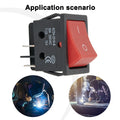 Power Switch for Electric Welding Machine 30A 120/250V AC 4 Pin RED