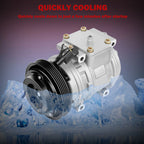 A/C Compressor with Clutch for Honda Civic (1999–2000) & Acura NSX (1991–2005)