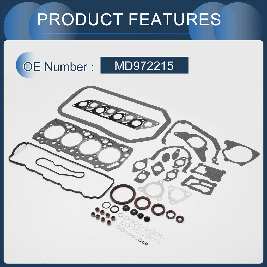 Cylinder Head Gasket Kit No.MD972215 for Mitsubishi 4D56 (P05W) 8V (–)