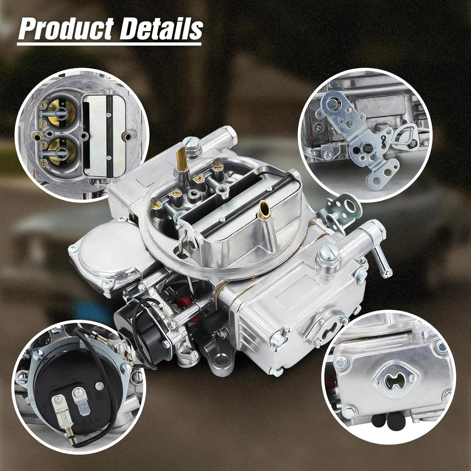 4 Barrel Carburetor for Holley 4160 (600 CFM, 0-80457S)